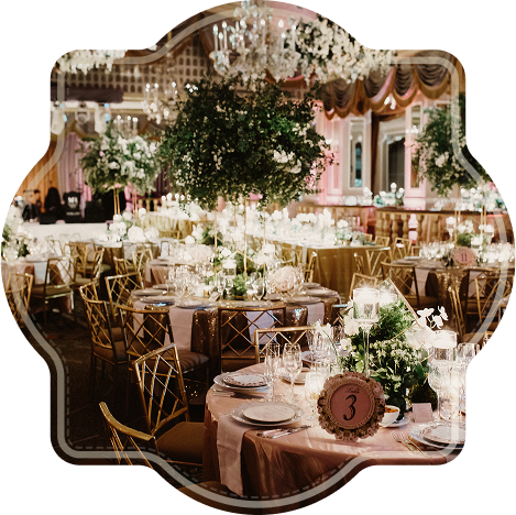 Salles privatives pour mariages, anniversaires et fêtes familiales